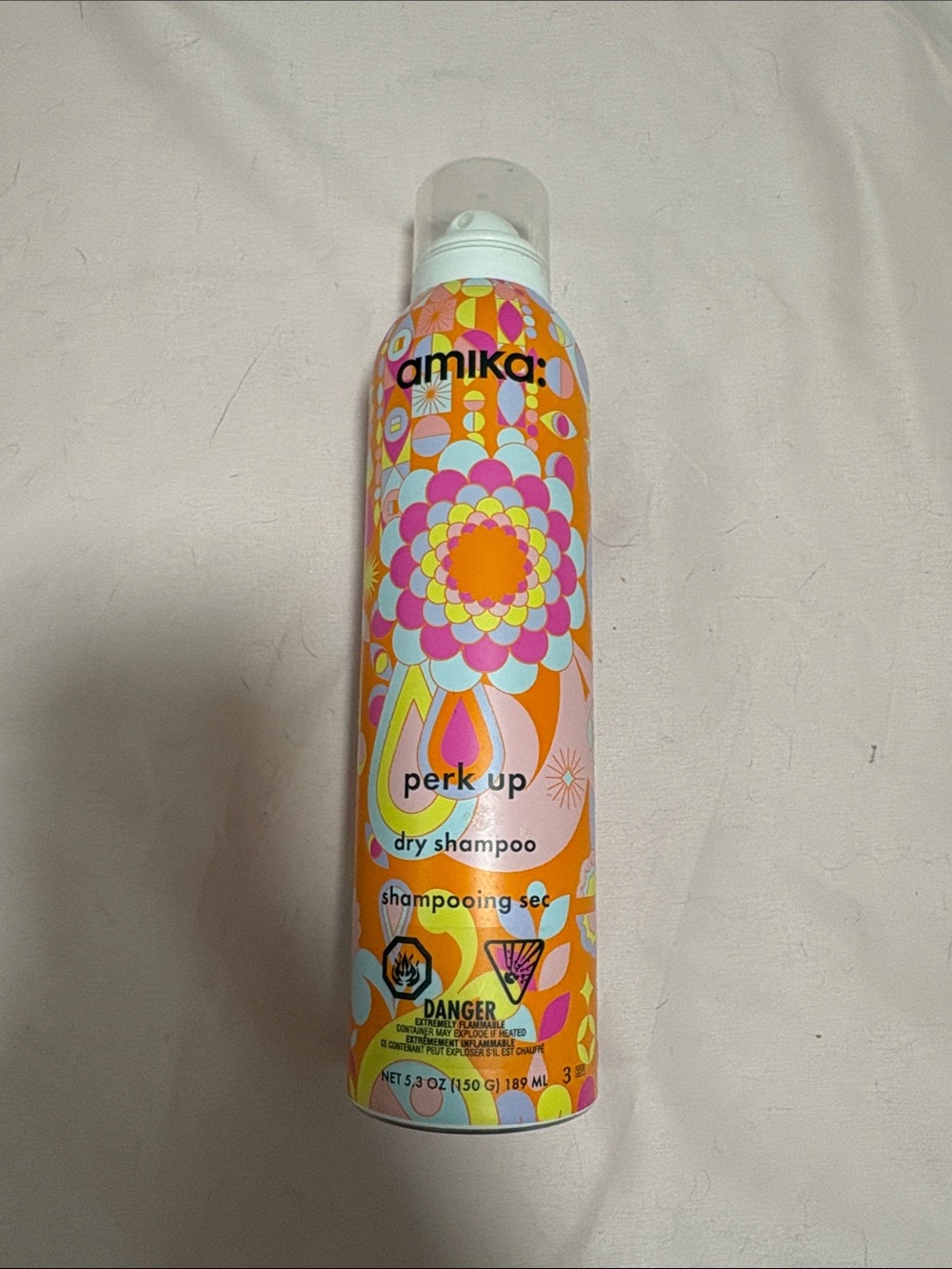 amika Perk Up Dry Shampoo — Pink & Orange Bottle